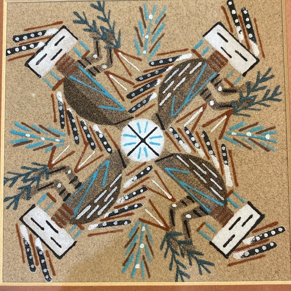 Authentic Navajo Sandpainting - Picture 2 of 4